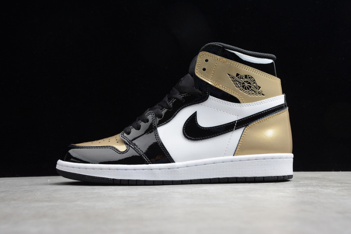 Jordan 1 Retro High NRG Patent Gold Toe  861428-007