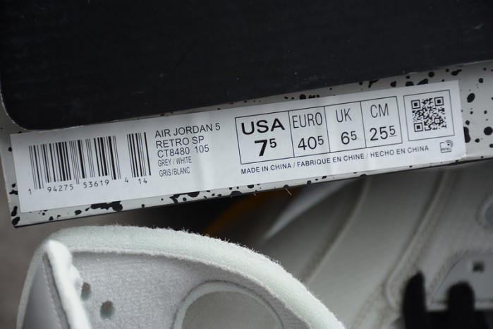 Air​ Jordan 5 x​O-W AJ5 ow 3M  CT8480-105