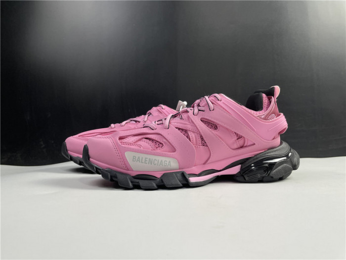 Ba*len*cia*ga track trainer pink black 542023w1gb85542