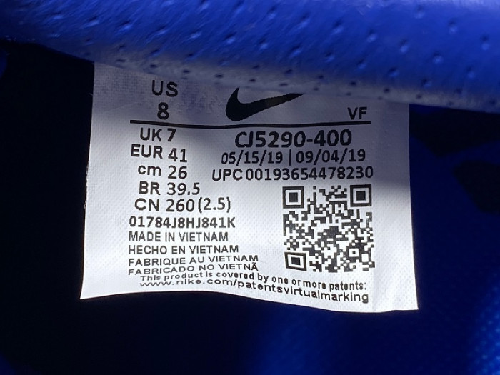 The Clot x Nike Air Force 1 Low in Game Royal CJ5290-400