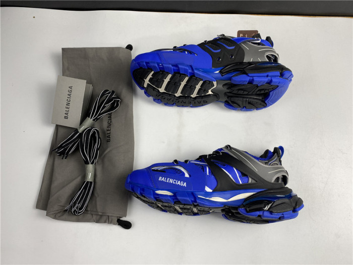 Ba*len*cia*ga track trainer  blue and black 542436 w3ac1 2047