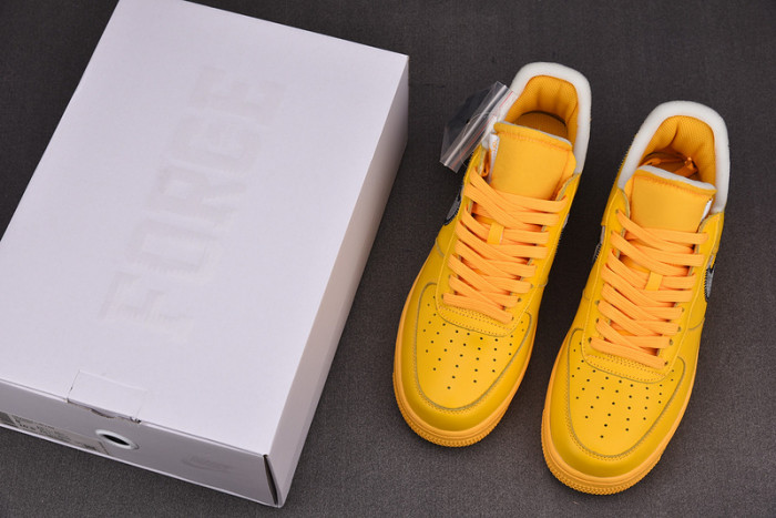Nike Air Force 1 Low Off-White ICA University Gold  DD1876-700