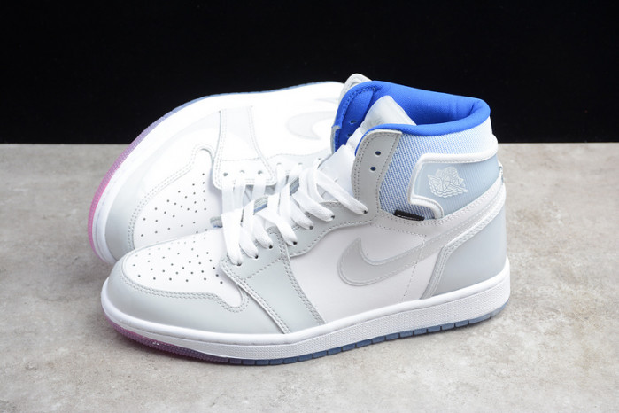 Air Jordan 1 Retro High Zoom White Racer Blue  CK6637-104