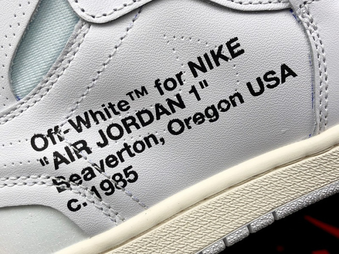 Air Jordan 1 Retro High O-W White  AQ0818-100