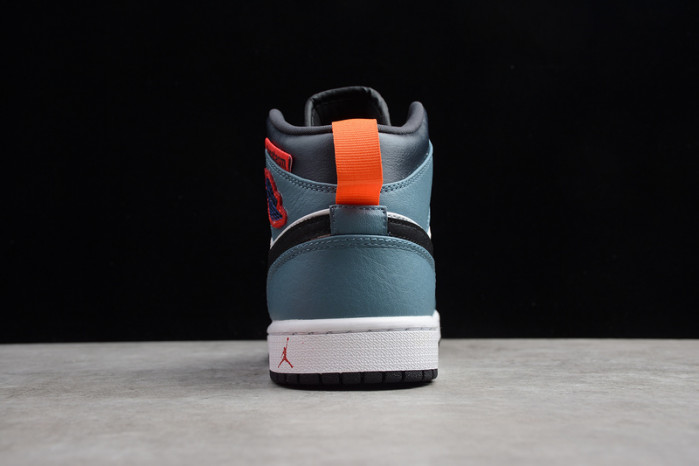 F**etasm x jordan 1 mid fearless blue white  cu2802-100