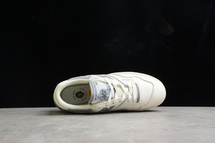 New Balance 550 AAime Leon Dore White Grey BB550ALE