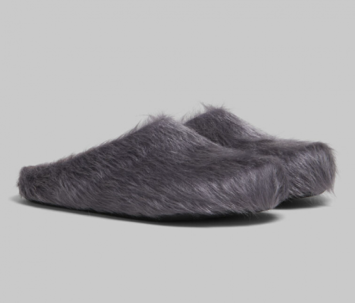 MARNI CALF HAIR SLIPPERS